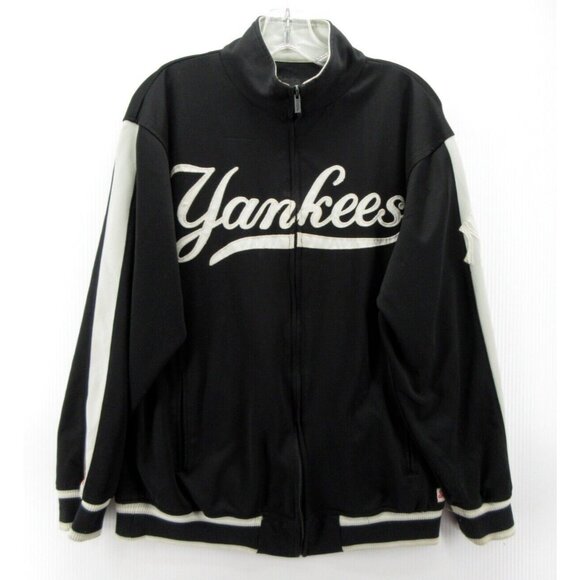 New York Yankees Jacket Medium Stitches Genuine Merchandise Track MLB